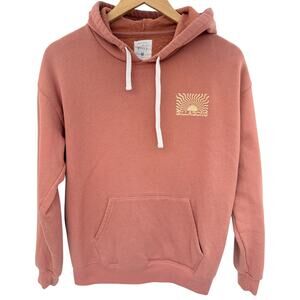 Billabong Pullover Hoodie Womens Medium Pink Surf Skate Casual Sweatshirt